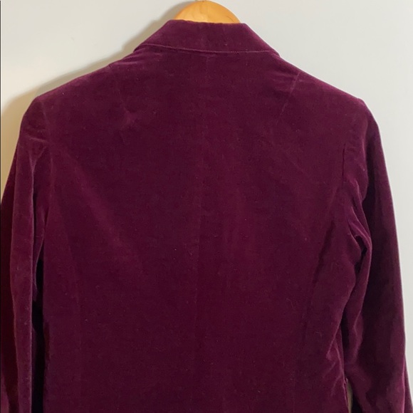 4/$20! Dillard’s Burgundy Velvet Blazer - Picture 7 of 9